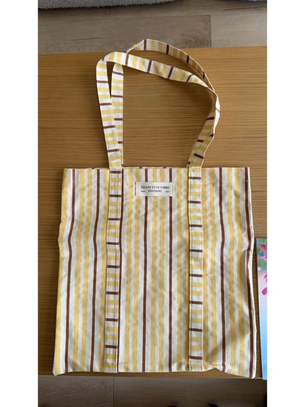 Sezane Stripped Tote Bag